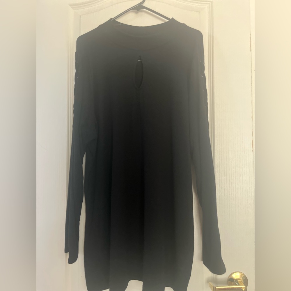Torrid super soft rib knit. Black long sleeve shirt 4X